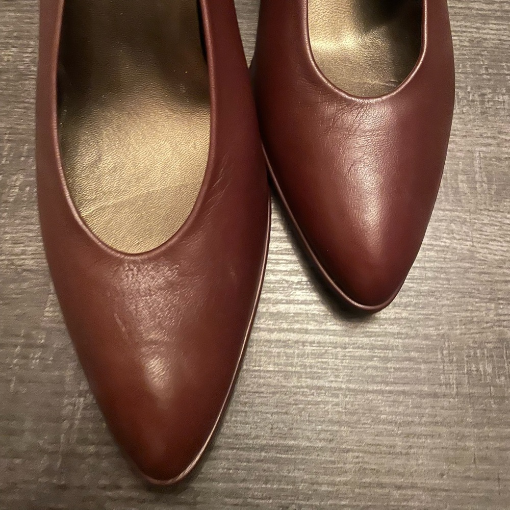 Stuart Weitzman Brown Pointed Toe Pump - image 1